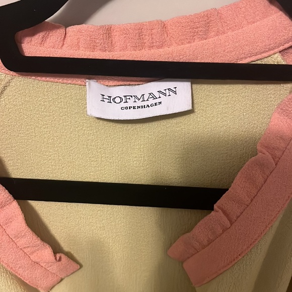 Hofmann copenhagen intermix size 36 tiered ruffle dress Neapolitan ice cream - Picture 2 of 3